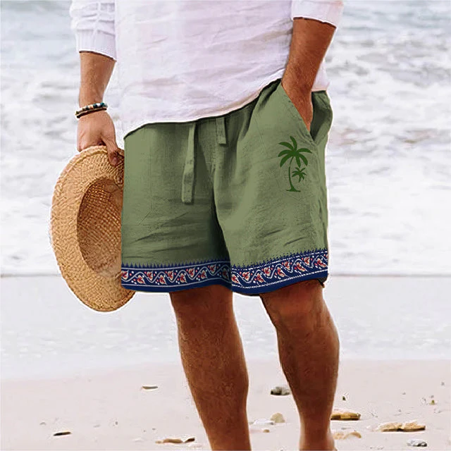 Kokosnuss Druck Sommer Shorts - Enrico - Image 2