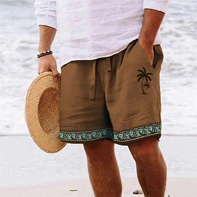 Kokosnuss Druck Sommer Shorts - Enrico - Image 4