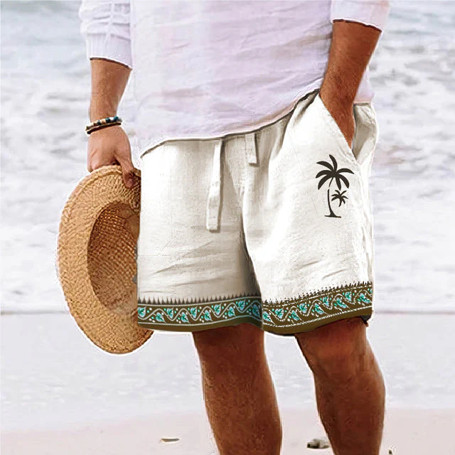 Kokosnuss Druck Sommer Shorts - Enrico - Image 5