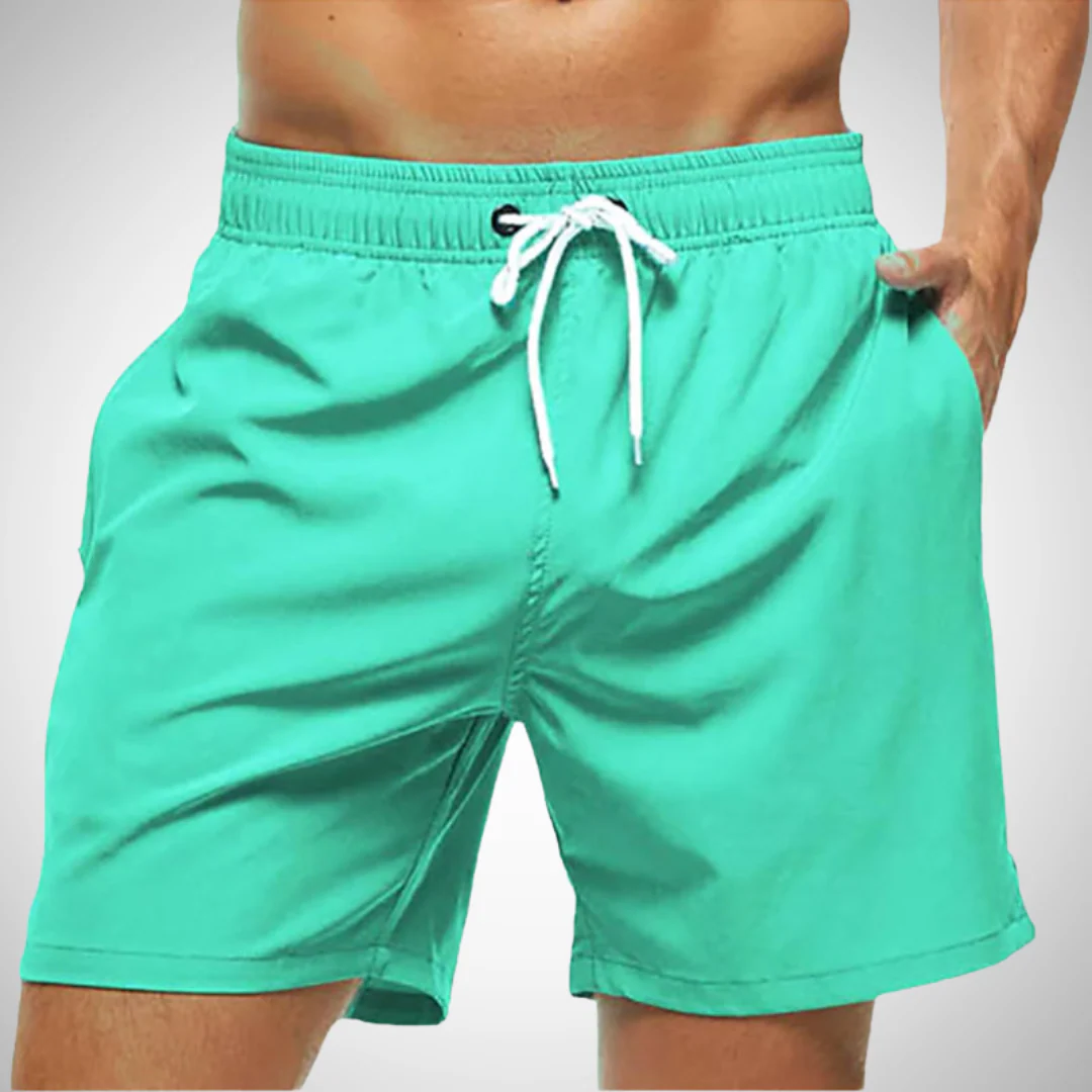 Komfortable Herren Badehose im einfarbigen Design - Image 4