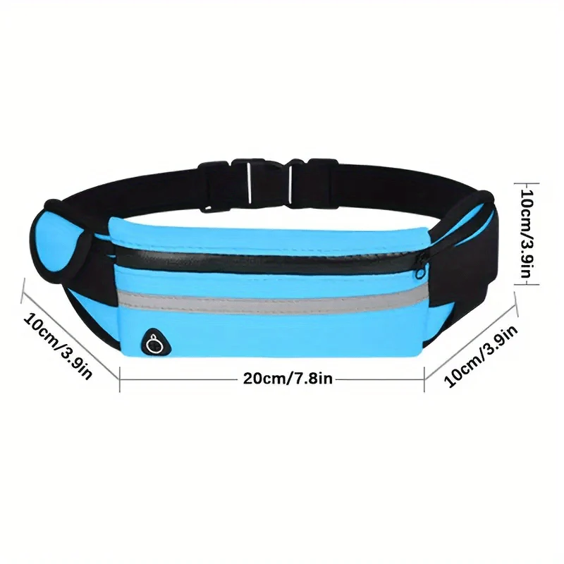 Kompakte, reflektierende Sportgürteltasche – wasserdichte Handy- und Flaschenhalterung für Laufen und Fitness - Image 5