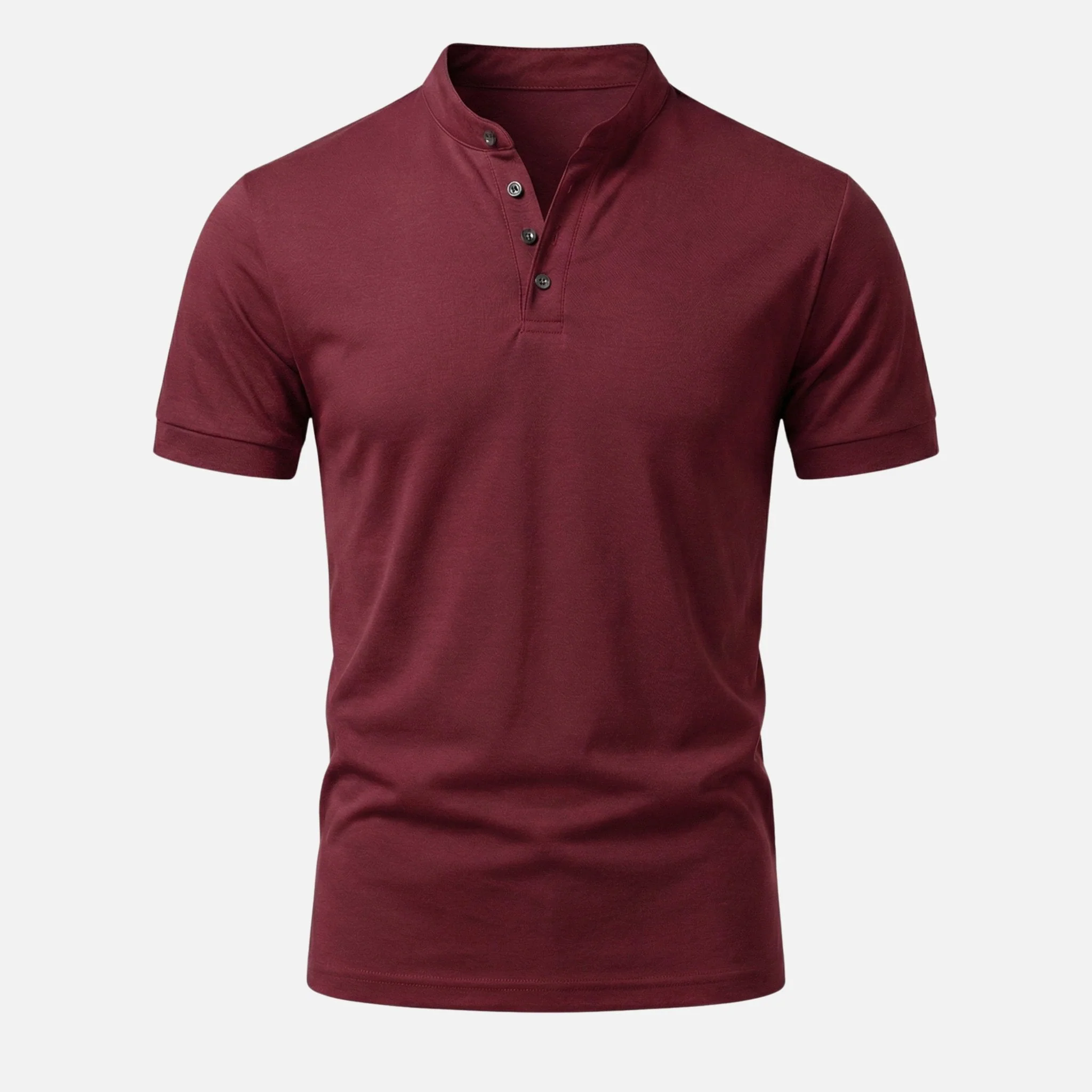 Stefan | Herren Körpernahes Jersey-Shirt Stehkragen – Jersey Shirt Slim Herren - Image 9
