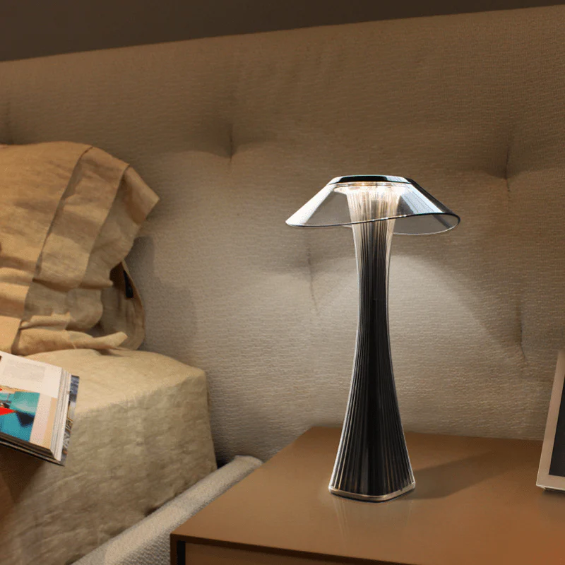 Kristall-LED-Tischlampe – Stilvolles, kabelloses Licht mit Touch-Dimmer & Farbwechsel - Image 4