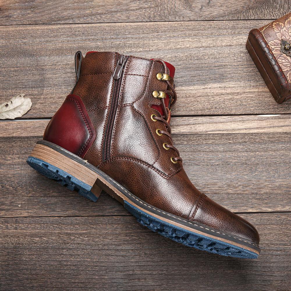KRISTAN HANDGEFERTIGTE PREMIUM LEDER OXFORD BOOTS - Image 2