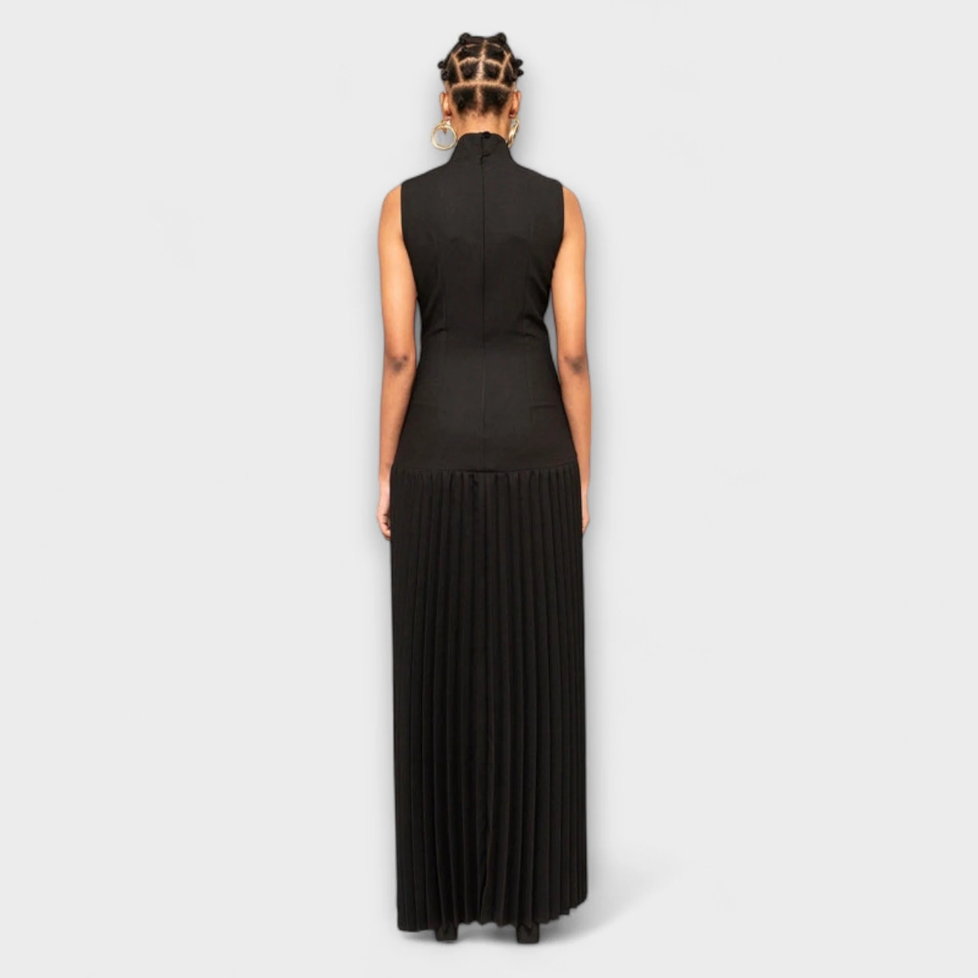Kristen - Maxikleid mit Falten und Cut-Outs - Image 2