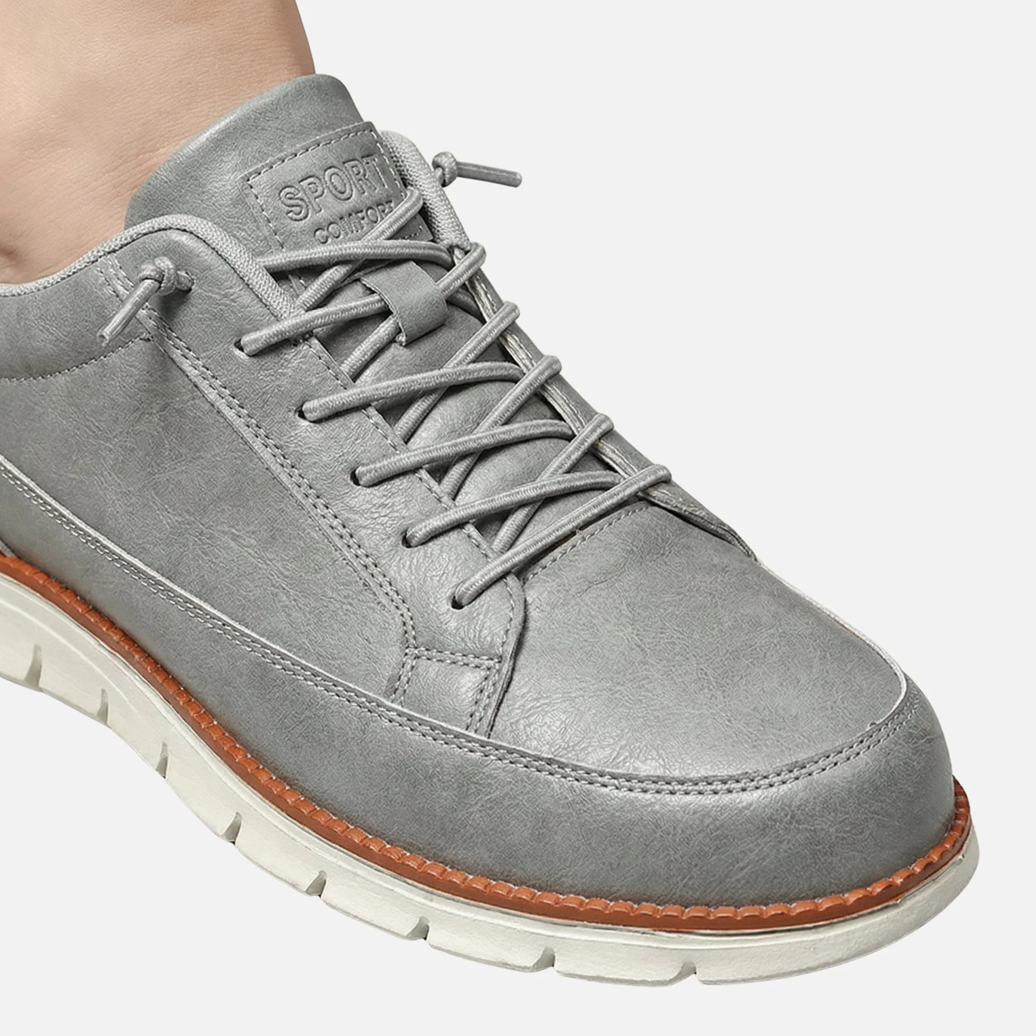 Xaver | Herren Kunstleder Freizeitsneaker Komfort – Kunstleder Sneaker Herren - Image 5