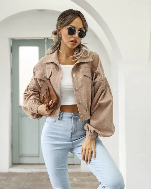 Kurz geschnittene Jacke für Damen - Image 4