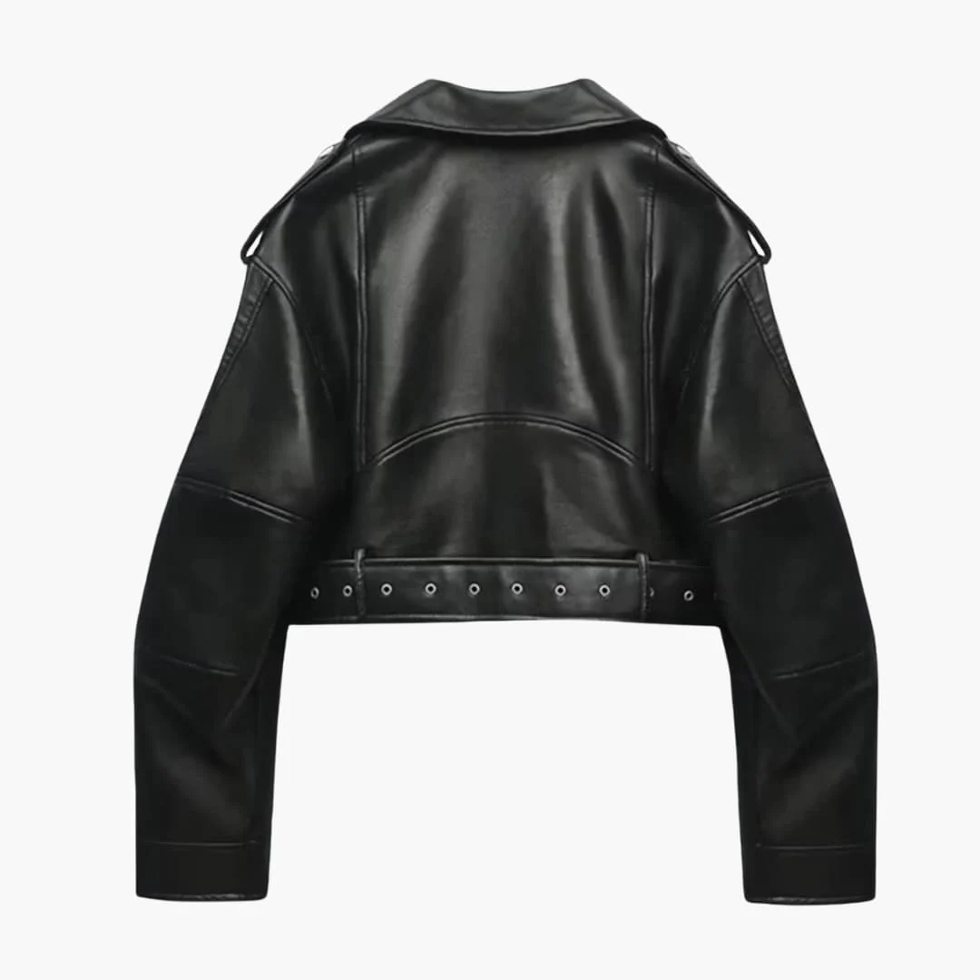 Kurze Bikerjacke für Damen - Image 3