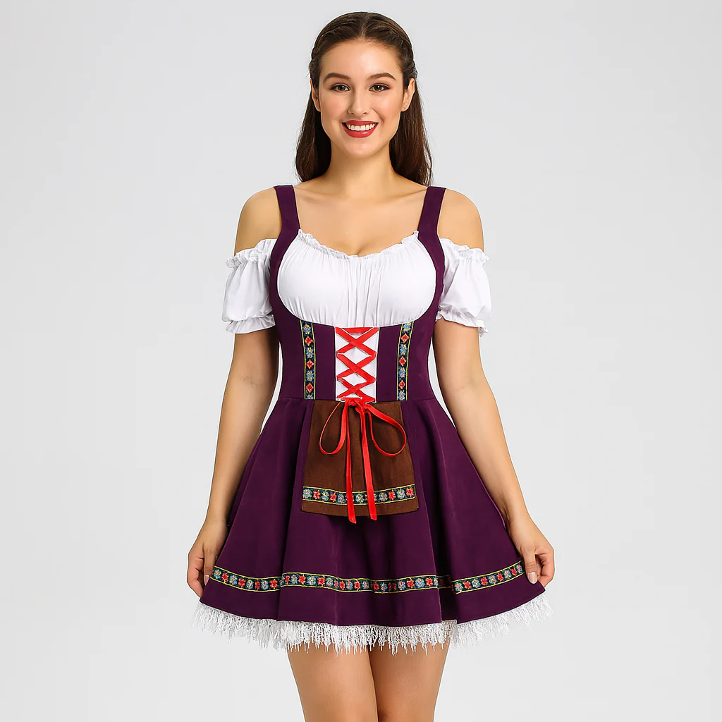 Kurzes Dirndl Kleid – Bayerisches Trachtenkleid für Frauen - Image 2