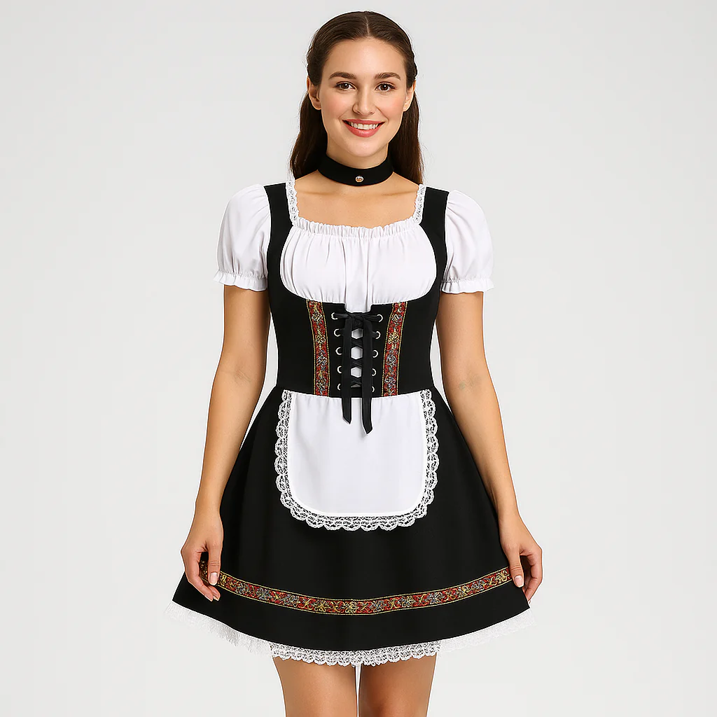 Kurzes Dirndl Kleid – Bayerisches Trachtenkleid für Frauen - Image 3