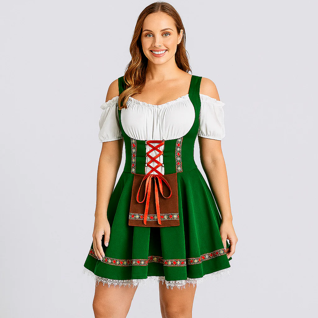 Kurzes Dirndl Kleid – Bayerisches Trachtenkleid für Frauen - Image 4