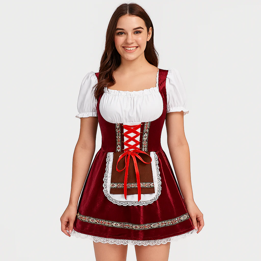 Kurzes Dirndl Kleid – Bayerisches Trachtenkleid für Frauen - Image 6