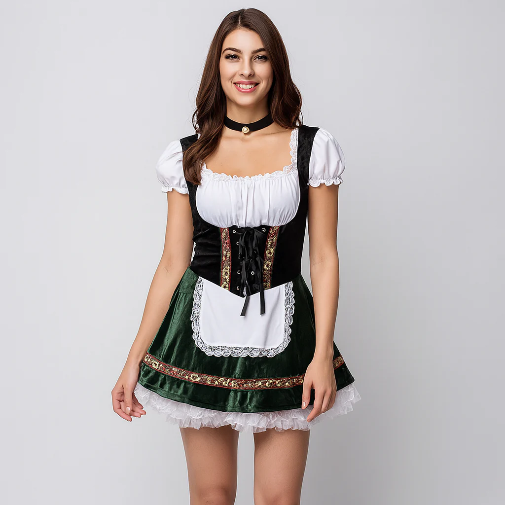 Kurzes Dirndl Kleid – Bayerisches Trachtenkleid für Frauen - Image 9