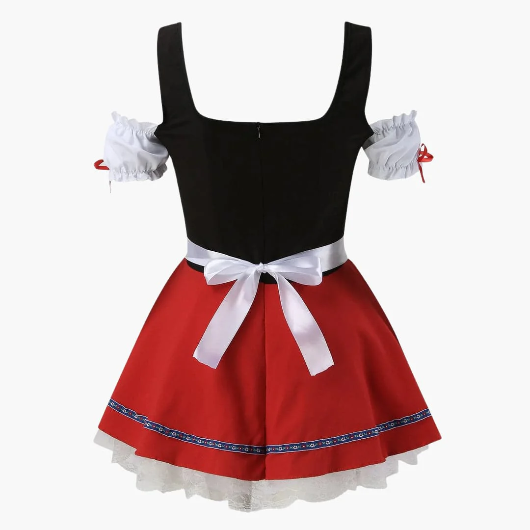 Kurzgeschnittenes Dirndl kleid für Damen - Oktoberfest 2025 - Image 3