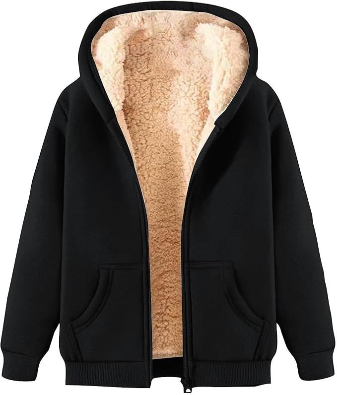 Kuscheliger Fleece-Kapuzenpullover für Frauen - Tamara - Image 2