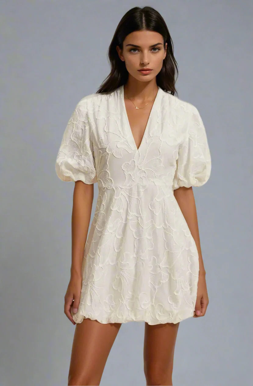 KYARA I ZEITLOSES WEISSES KLEID - Image 5