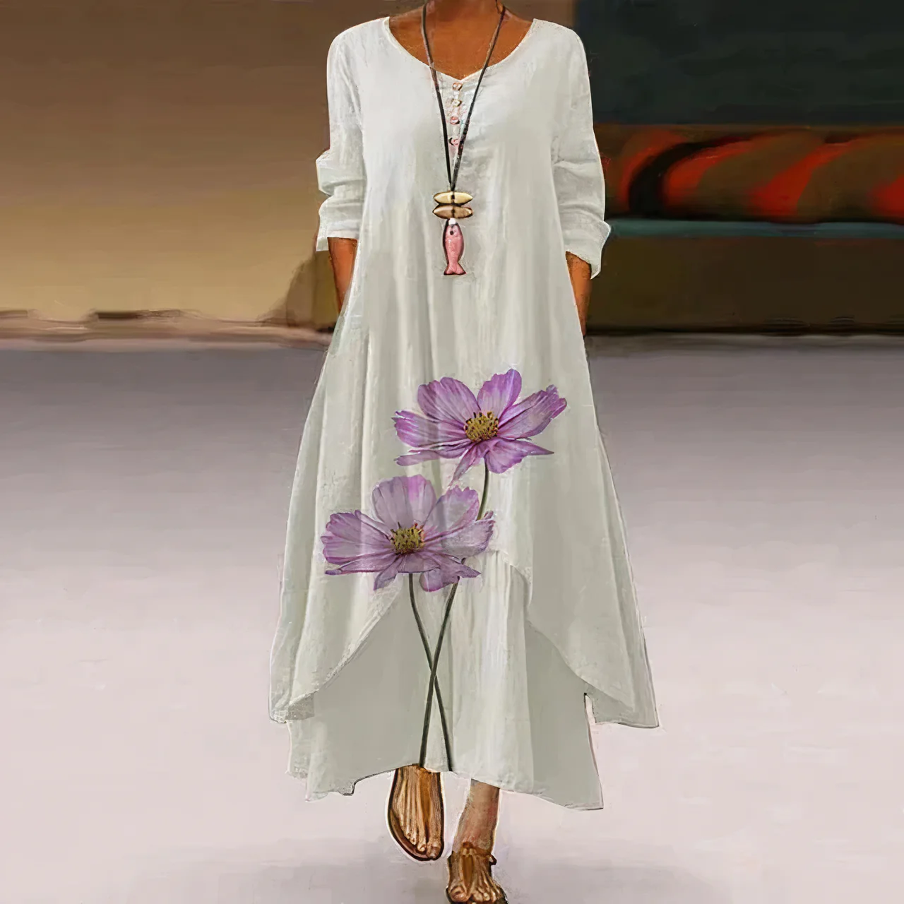 Kylie | Elegantes Damen-Sommerkleid aus Baumwolle - Image 2