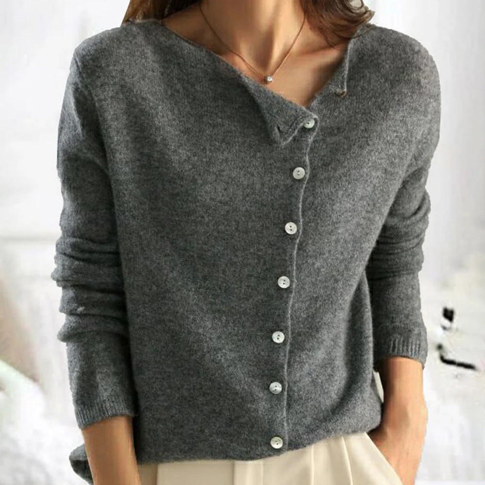 Kyra - Elegante Knopf-Strickjacke - Image 2
