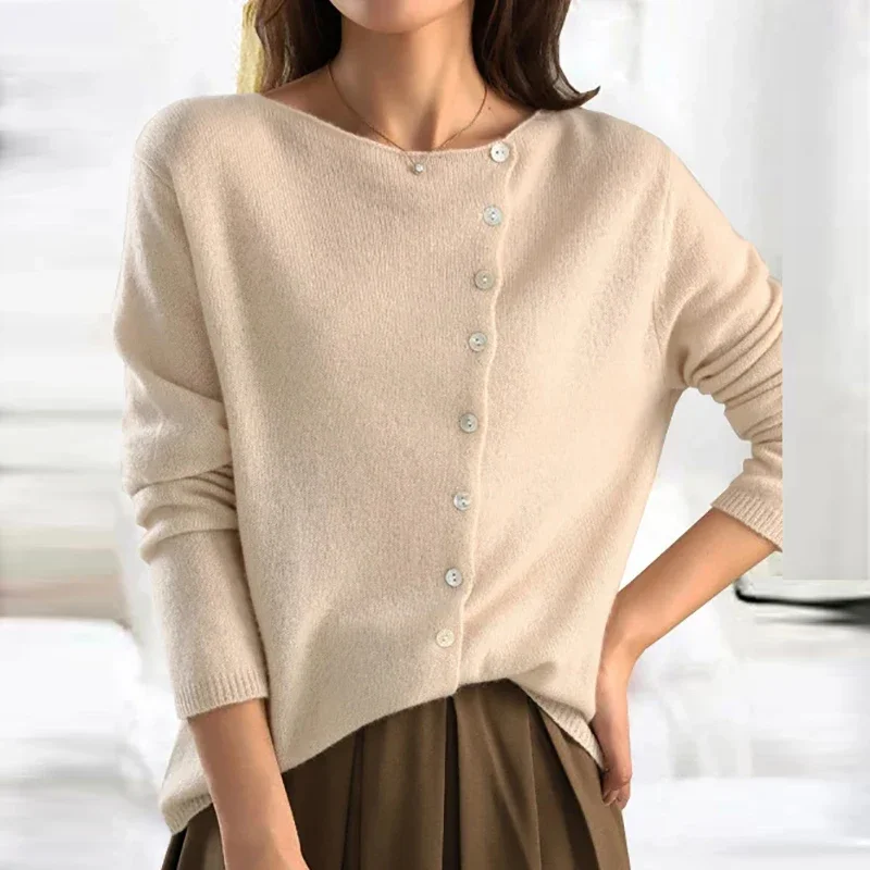 Kyra - Elegante Knopf-Strickjacke - Image 3