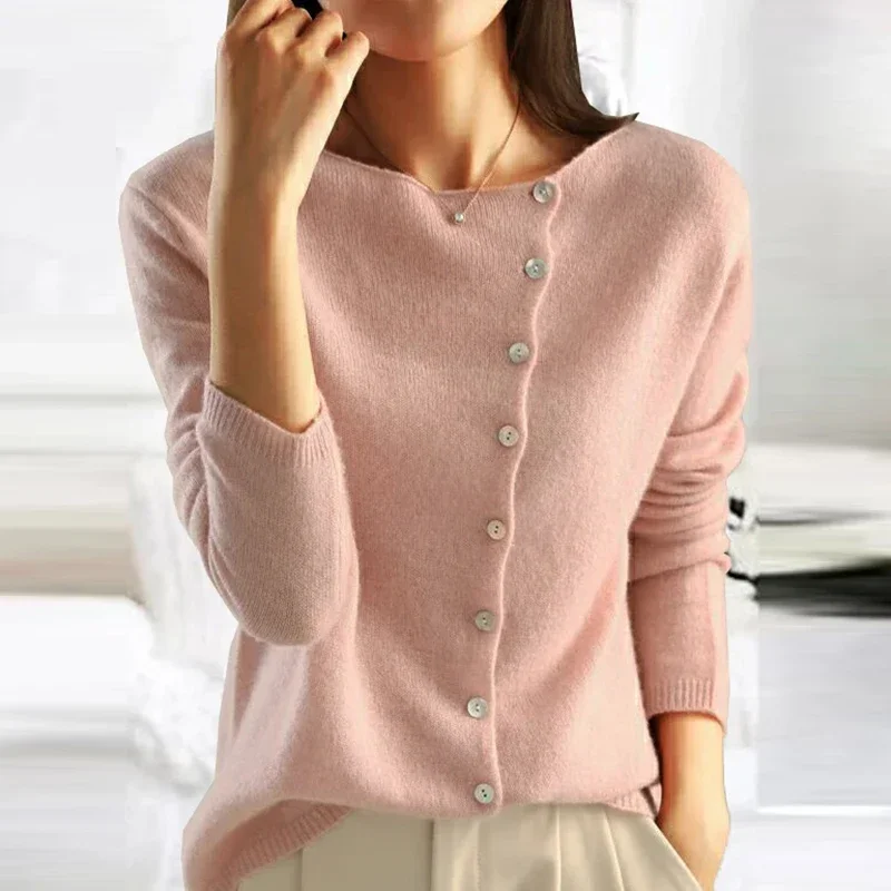 Kyra - Elegante Knopf-Strickjacke - Image 4