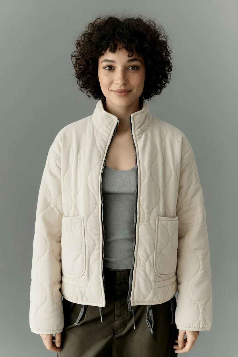 Kyrie | Damen Steppjacke Mit Hohem Kragen - Image 6