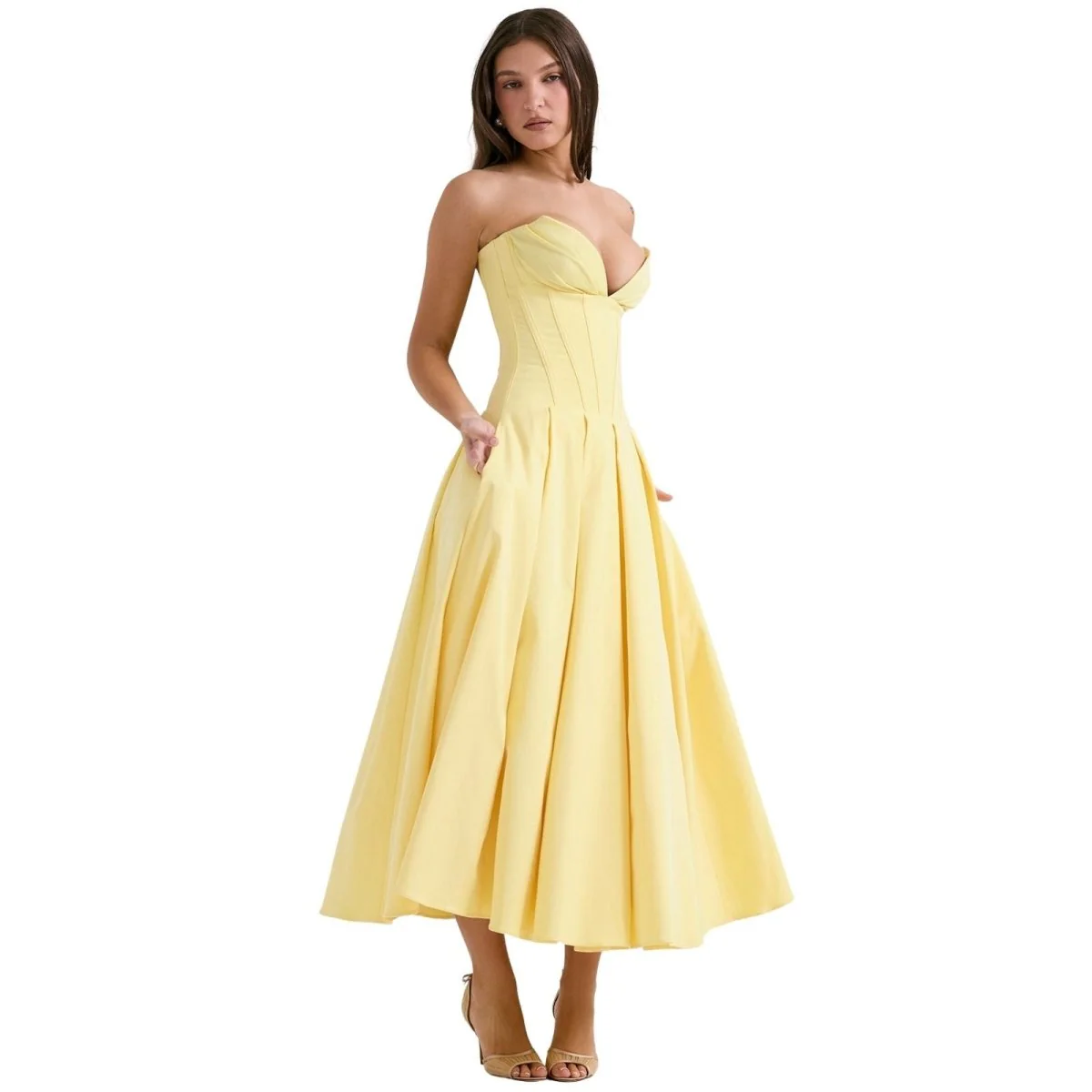 Larissa | Damen Korsett Midi Kleid Besondere Anlässe – Korsett Midi Elegant 2026 - Image 14