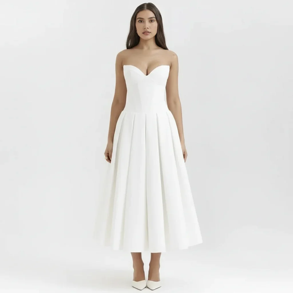 Larissa | Damen Korsett Midi Kleid Besondere Anlässe – Korsett Midi Elegant 2026 - Image 21