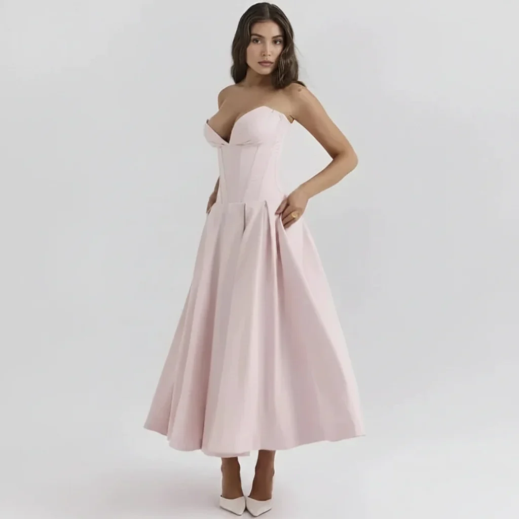 Larissa | Damen Korsett Midi Kleid Besondere Anlässe – Korsett Midi Elegant 2026 - Image 22