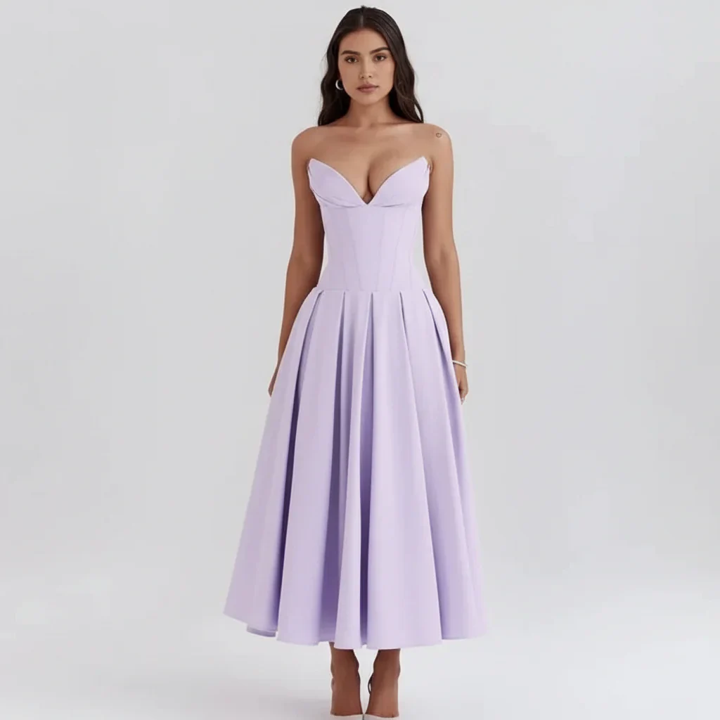 Larissa | Damen Korsett Midi Kleid Besondere Anlässe – Korsett Midi Elegant 2026 - Image 23
