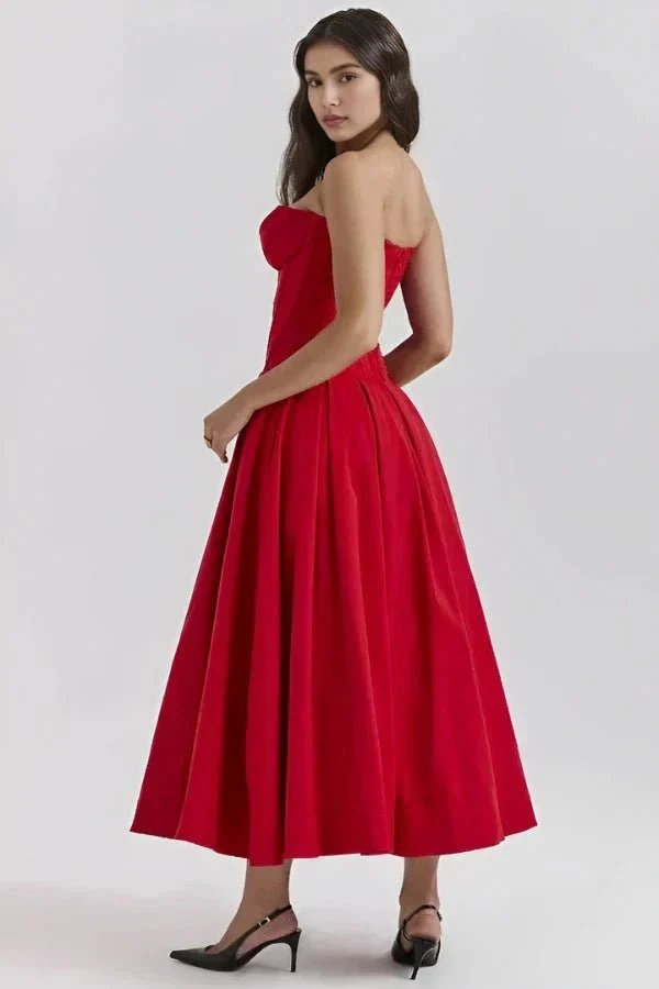 Larissa | Damen Korsett Midi Kleid Besondere Anlässe – Korsett Midi Elegant 2026 - Image 4