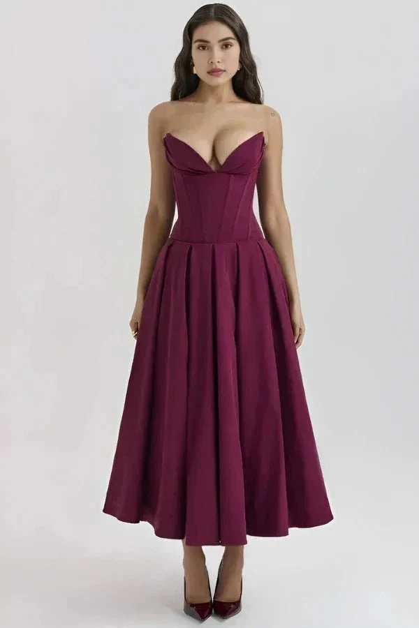 Larissa | Damen Korsett Midi Kleid Besondere Anlässe – Korsett Midi Elegant 2026 - Image 5