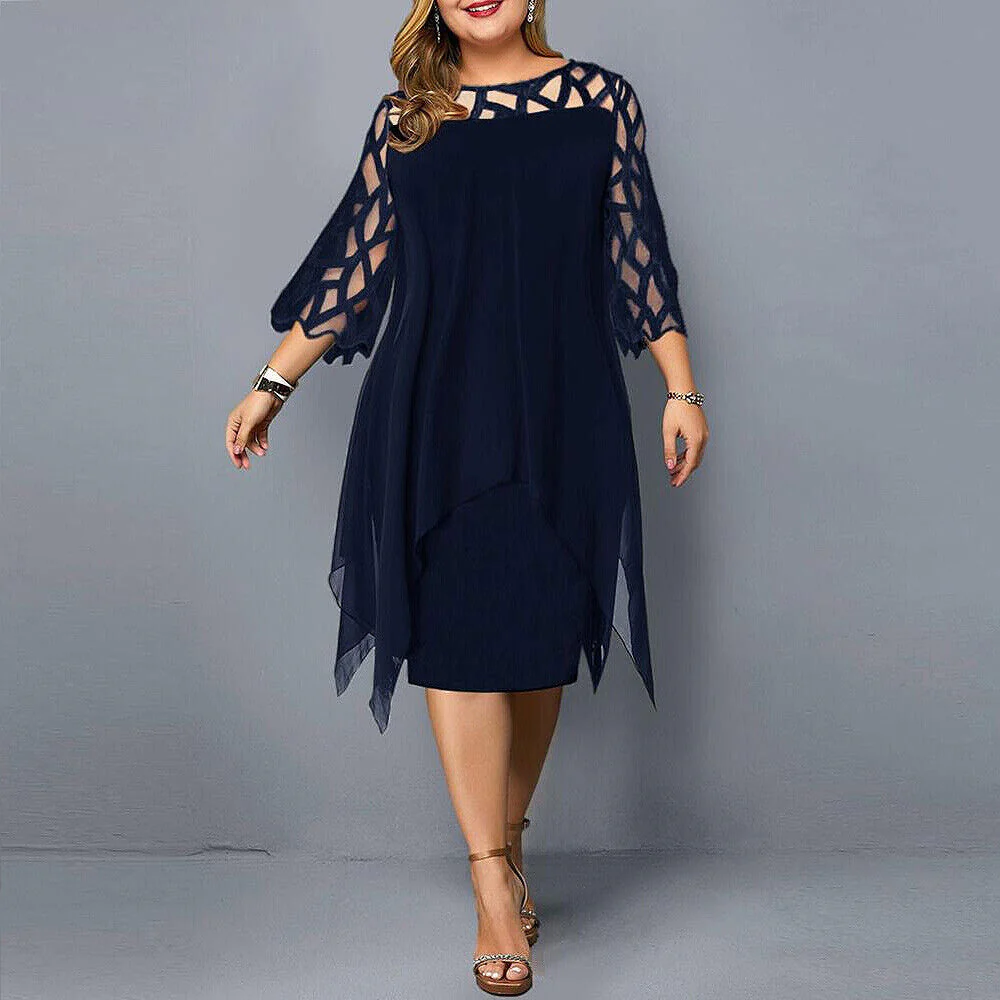 Lacelora™ – Damen Midi-Kleid mit Eleganter Spitze - Image 9