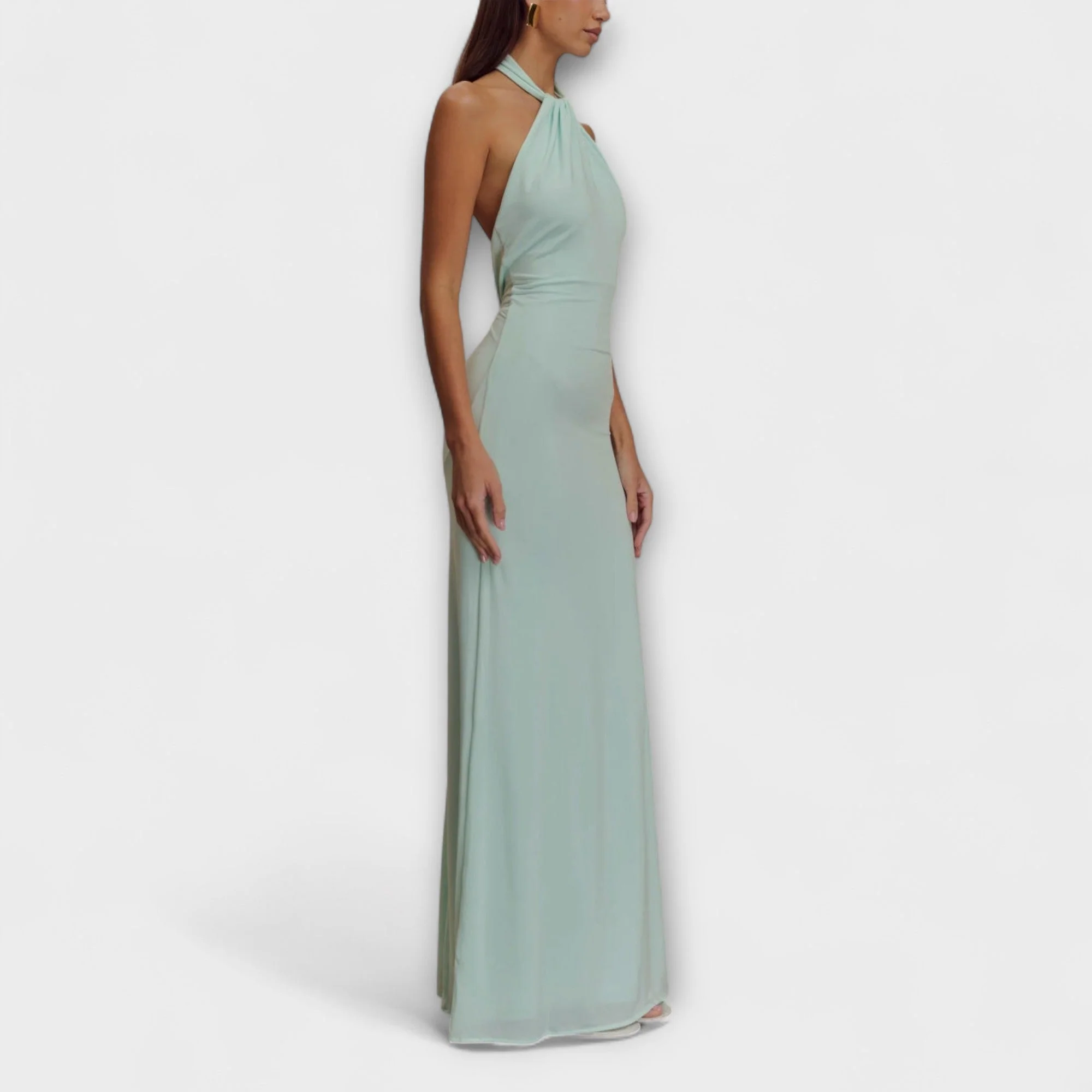 Lagune - Slinky Halter Maxi Dress - Image 4