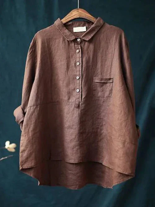 Langärmelige Bluse für Damen - Image 4