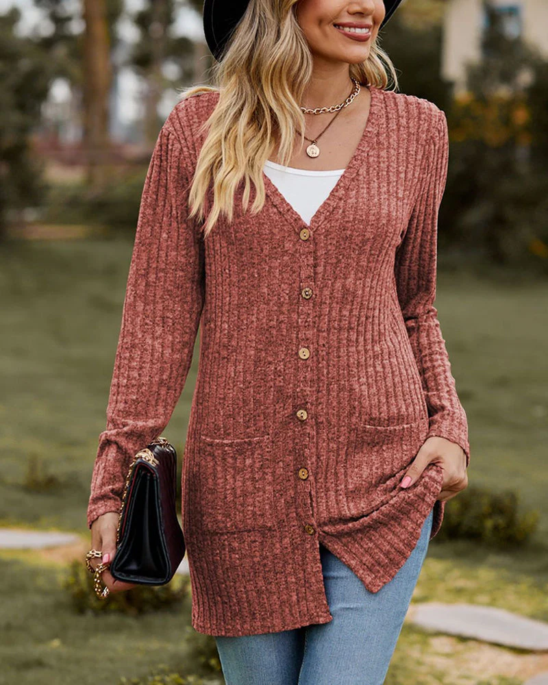 Langärmelige Strickjacke für Damen - Image 3