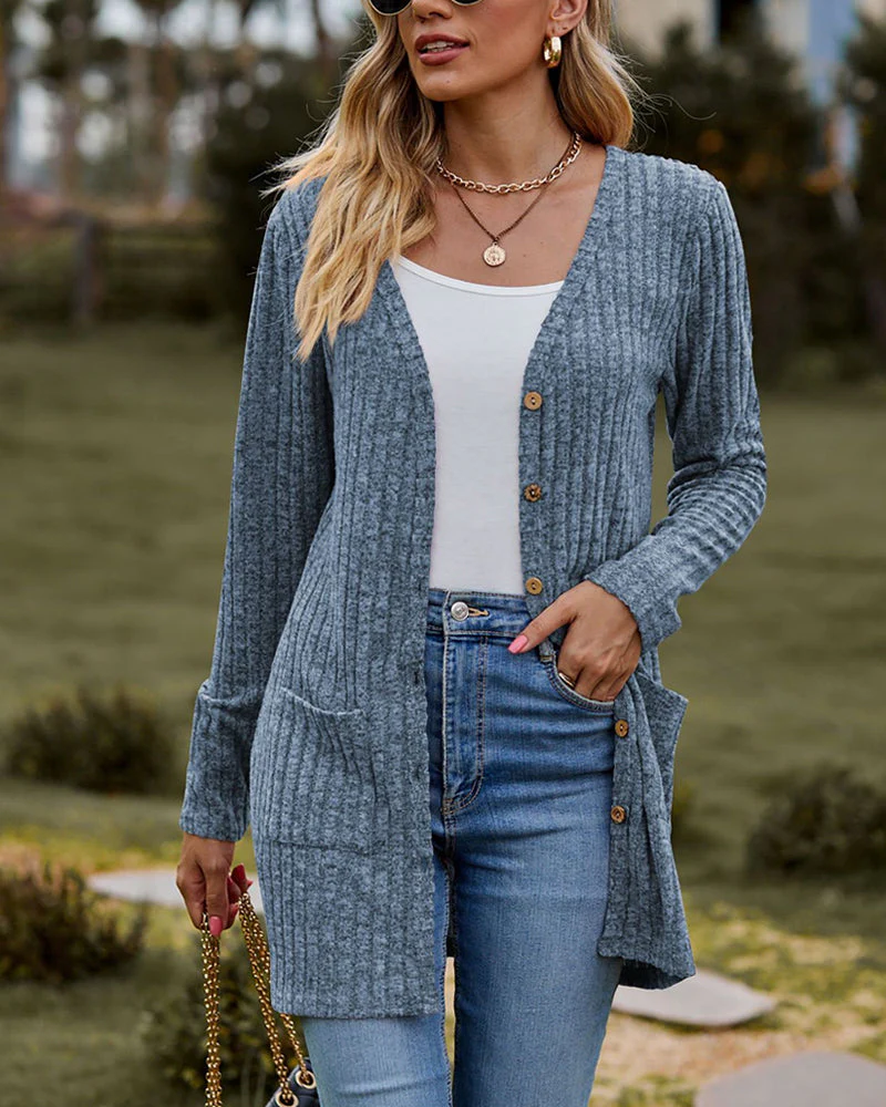 Langärmelige Strickjacke für Damen - Image 7