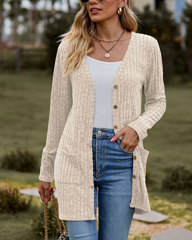 Langärmelige Strickjacke für Damen - Image 9