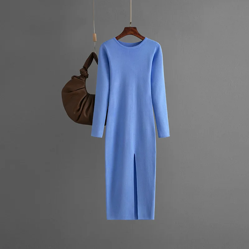 Langärmeliges Bodycon-Pulloverkleid für Damen - Image 10