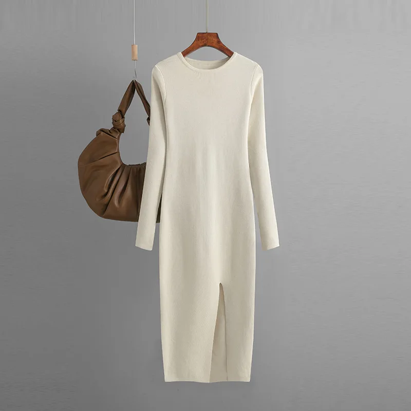 Langärmeliges Bodycon-Pulloverkleid für Damen - Image 3