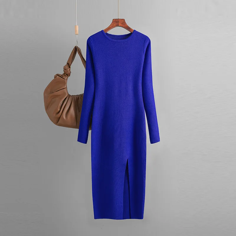 Langärmeliges Bodycon-Pulloverkleid für Damen - Image 7