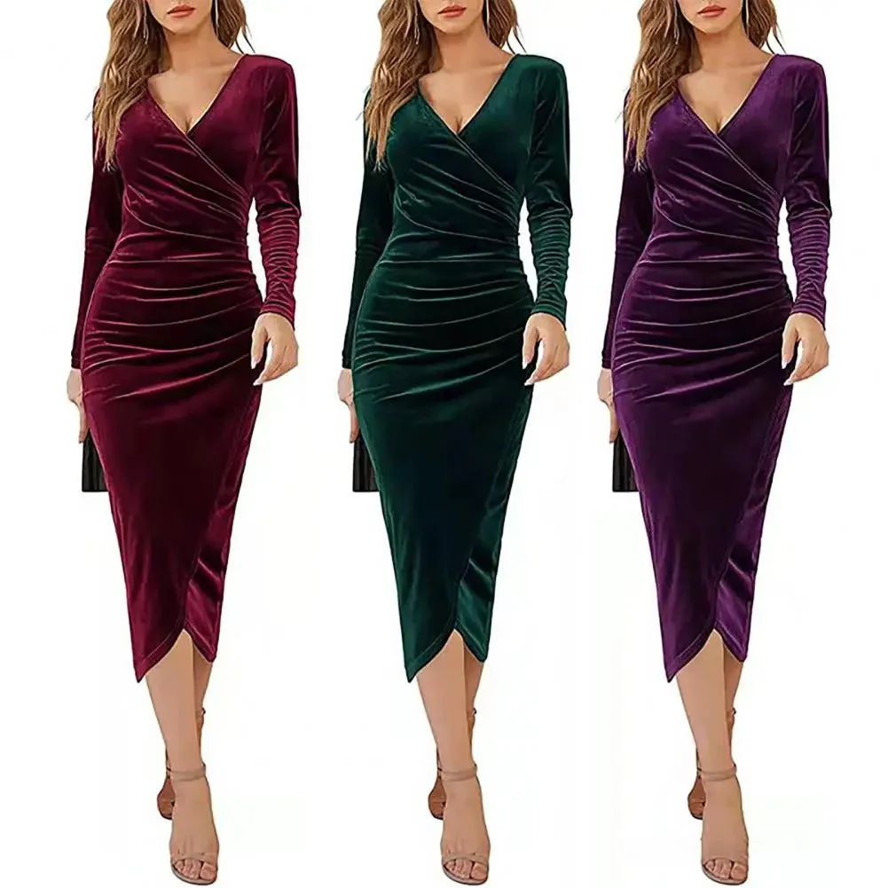 Langärmeliges Midikleid für Damen - Image 4