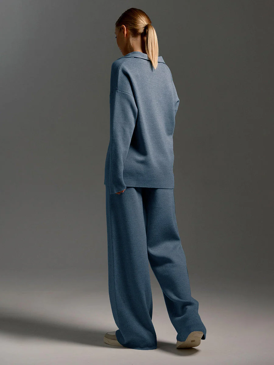 Langärmeliges Poloshirt und Hose für Damen - Image 6