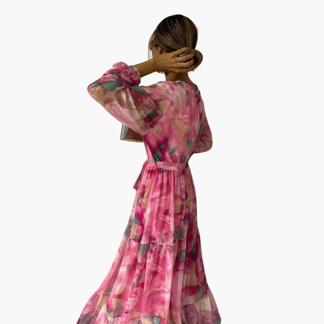 Langärmeliges Sommerkleid - Damenmode für sonnige Tage - Image 3