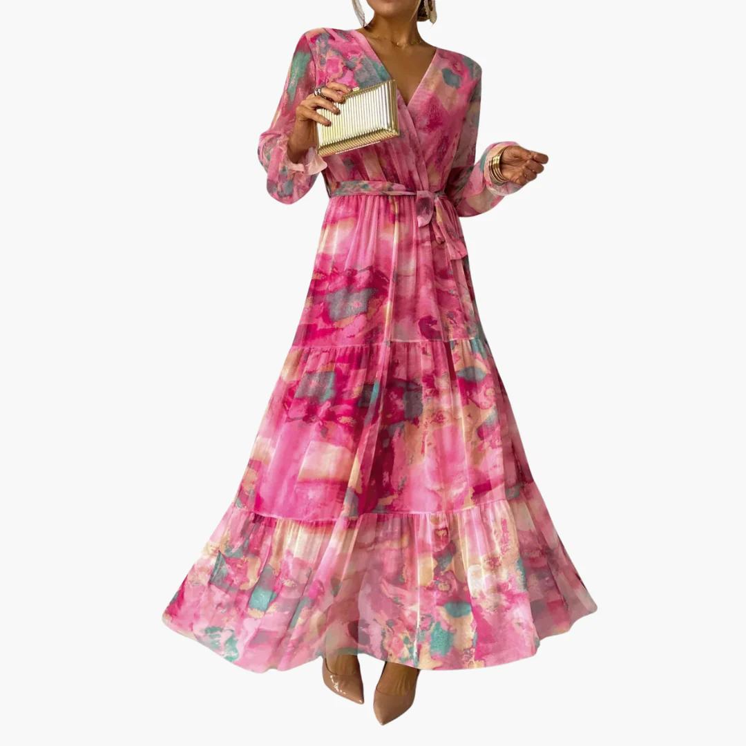Langärmeliges Sommerkleid - Damenmode für sonnige Tage - Image 4