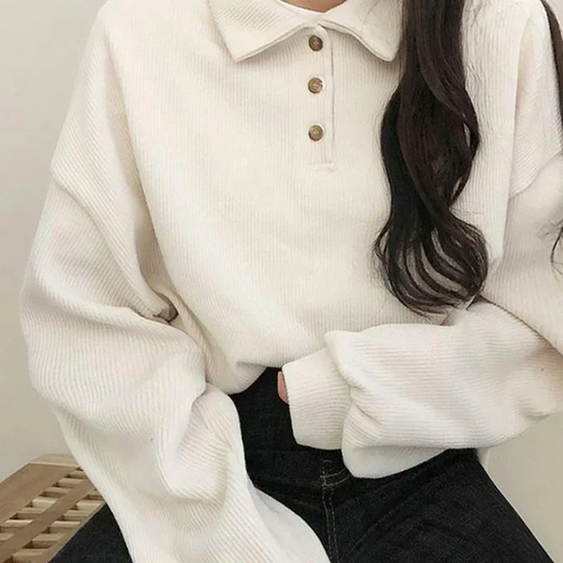 Langärmeliges Top mit Kragen für Damen - Image 3