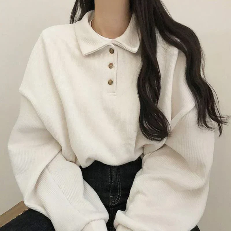 Langärmeliges Top mit Kragen für Damen - Image 4