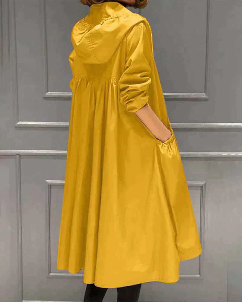 Lange Regenjacke für Damen | Mit Kapuze - Image 4