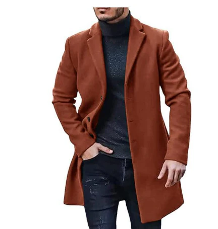 Langer Trenchcoat für Herren - Image 2