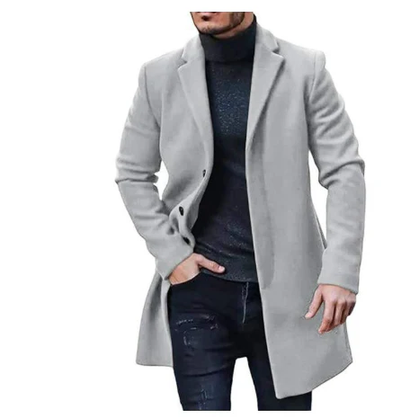 Langer Trenchcoat für Herren - Image 4