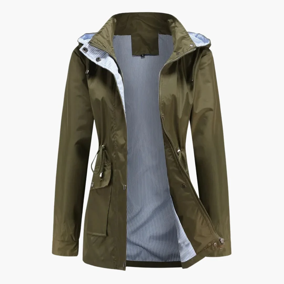 Langer Trenchcoat mit Kapuze für Damen - Image 7